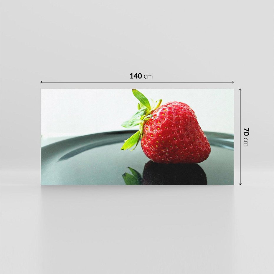 Obraz na płótnie 140x70 - Truskawka Słodki Nurt - truskawka, owoce