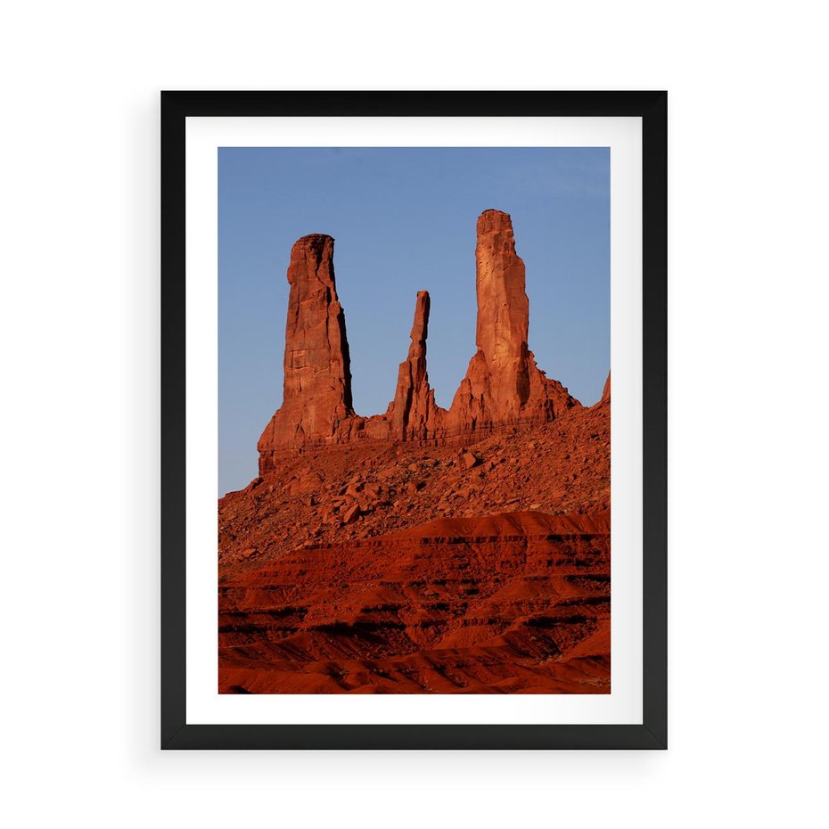 Plakat w ramie 50x70 - Wielki Kanion - majestat pustyni - Wielki Kanion, pustynia - rama czarna