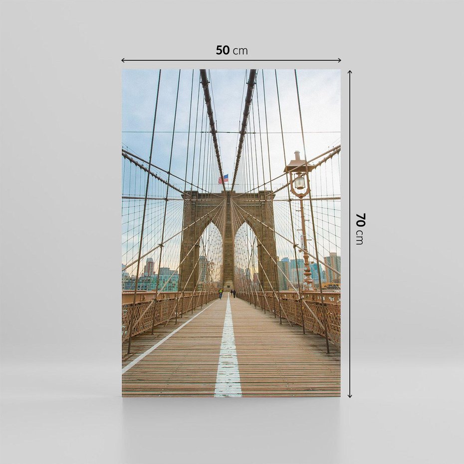 Obraz na płótnie 50x70 - Duch Manhattanu - most, Nowy Jork