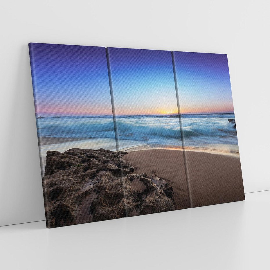 Obraz na płótnie 120x80 - Morze i Plaża - Spokój Oceanicznej Przestrzeni - morze, plaża