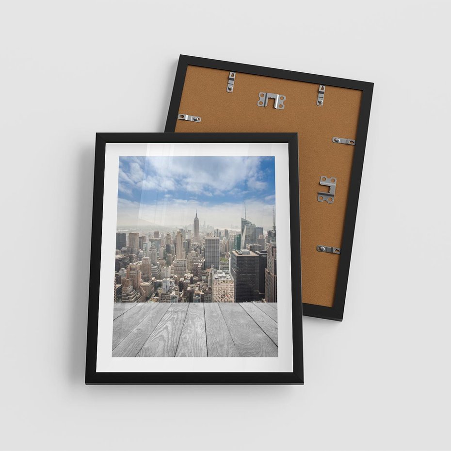 Plakat w ramie 40x50 - Nowojorska energia miejsca - Nowy Jork, miasto - rama czarna