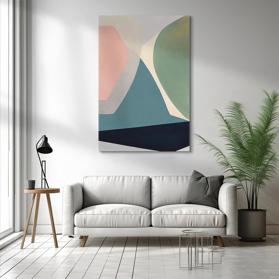 Obraz na płótnie 80x120 - Szare Tło Plam - abstrakcyjne plamy, kształty