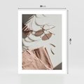 Plakat bez ramy 30x40 - Urok Pudrowego Różu - zdjęcie, moda
