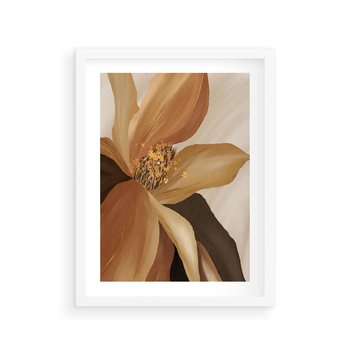 Plakat w ramie 40x50 - Wyraz Luksusu - sztuka, nowoczesna - rama biała