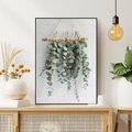 Obraz w ramie 50x70 - Uwodzicielska zieleń eukaliptusa - eukaliptus, zielone - rama czarna