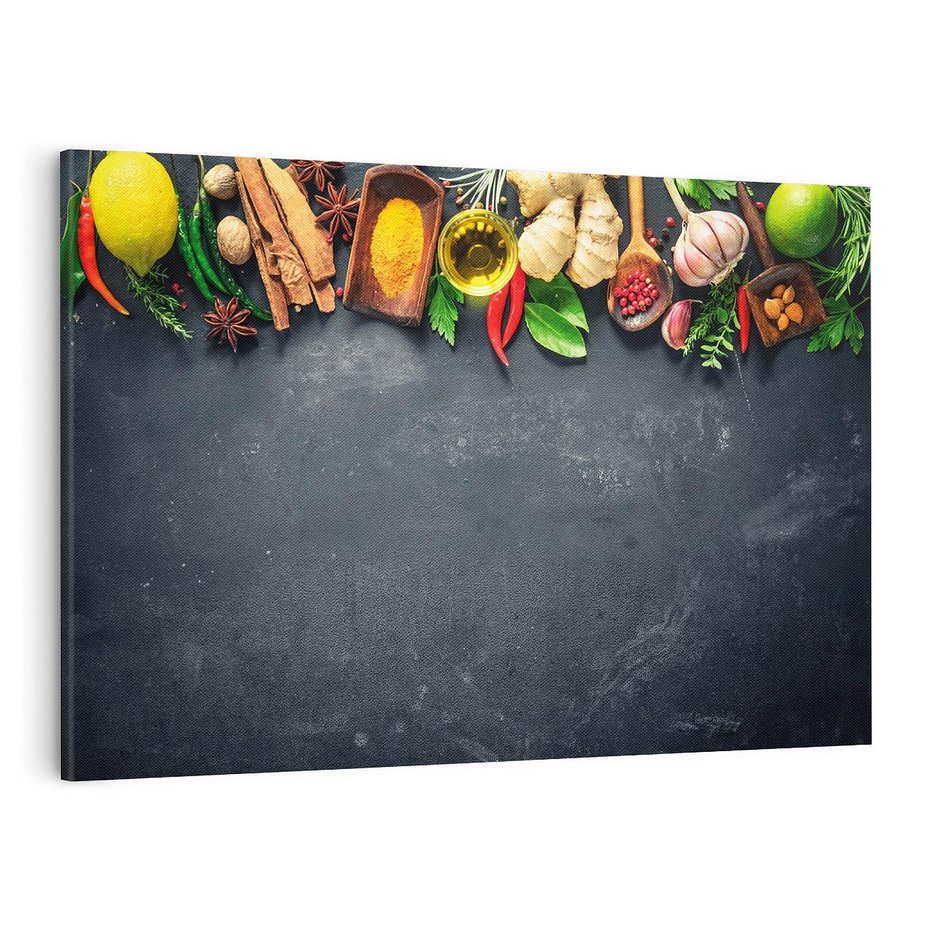 Obraz na płótnie 120x80 - zmysłowa podróż - przyprawy, orient