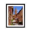 Plakat w ramie 40x50 - Urok włoskich uliczek - włoskie, uliczki - rama czarna