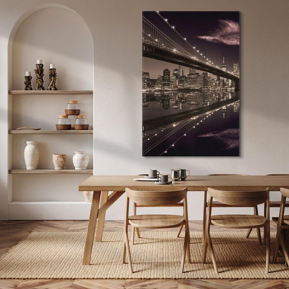 Obraz na płótnie 70x100 - ikona Nowego Jorku - most, Nowy Jork