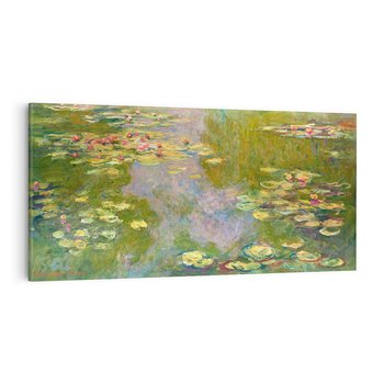 Obraz na płótnie 140x70 - "Lilie wodne" (1919), Claude Monet - Reprodukcja - reprodukcja, obraz na płótnie