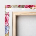 Obraz na płótnie 60x60 - Elegancja w kwiatach - kwiaty, róże