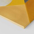 Obraz na płótnie 60x60 - Harmonia migoczących ognisk - intensywne ciepłe kolory, słoneczny żółty