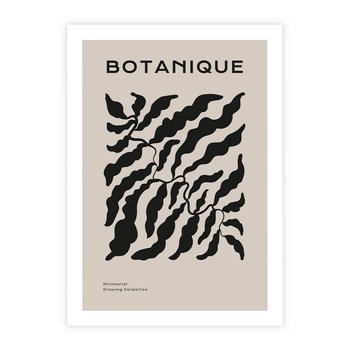 Plakat bez ramy 50x70 - Księga Odbić - abstrakcyjne liśćie, roślinne motywy