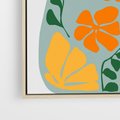 Obraz w ramie 80x80 - Kolorystyczna Ekspresja - czajnik, abstrakcja - rama drewno