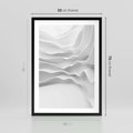 Plakat w ramie 50x70 - Żywa Natur - 3d, abstrakcja - rama czarna