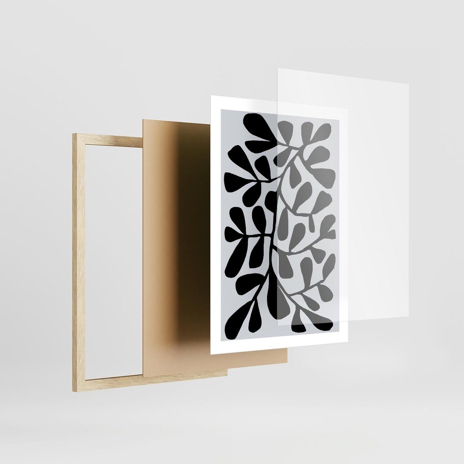 Plakat w ramie 50x70 - Echa Wyobraźni - matisse, sztuka nowoczesna - rama drewno