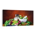 Obraz na płótnie 100x50 - Kulinarna przygoda - do kuchni, przyprawy