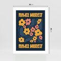Plakat bez ramy 30x40 - Impulsy Rozkwitu - plakat, granatowe tło