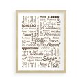 Plakat w ramie 40x50 - Kawa w Stylu Coffee - kawa, coffee - rama drewno