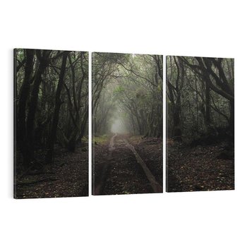Obraz na płótnie 120x80 - Urok Drogi - las, droga