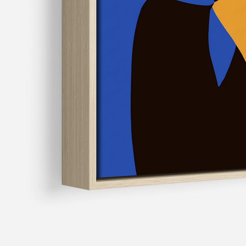 Obraz w ramie 50x70 - Modernistyczne Wibracje - sztuka nowoczesna, plakat - rama drewno