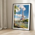 Plakat bez ramy 30x40 - Paryżska ikona Francji - wieża Eiffla, Paryż