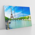 Obraz na płótnie 120x80 - Romantyczne spotkanie - Paryż, Wieża