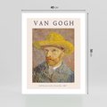 Plakat bez ramy 40x50 - Autoportret van Gogha - van gogh, autoportret