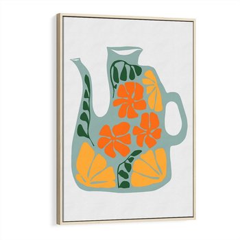 Obraz w ramie 50x70 - Kolorystyczna Ekspresja - czajnik, abstrakcja - rama drewno