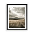 Plakat w ramie 40x50 - Nostalgiczny Krajobraz - pole, krajobraz - rama czarna