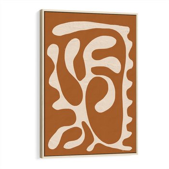 Obraz w ramie 50x70 - Wnętrza Akwarelowej Wyobraźni - abstrakcyjny obraz, plakat - rama drewno