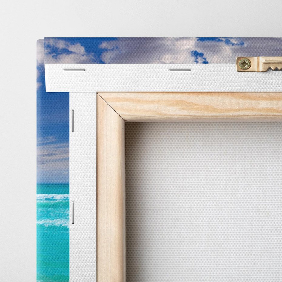 Obraz na płótnie 120x60 - Idylliczna plaża nad morzem - plaża, morze