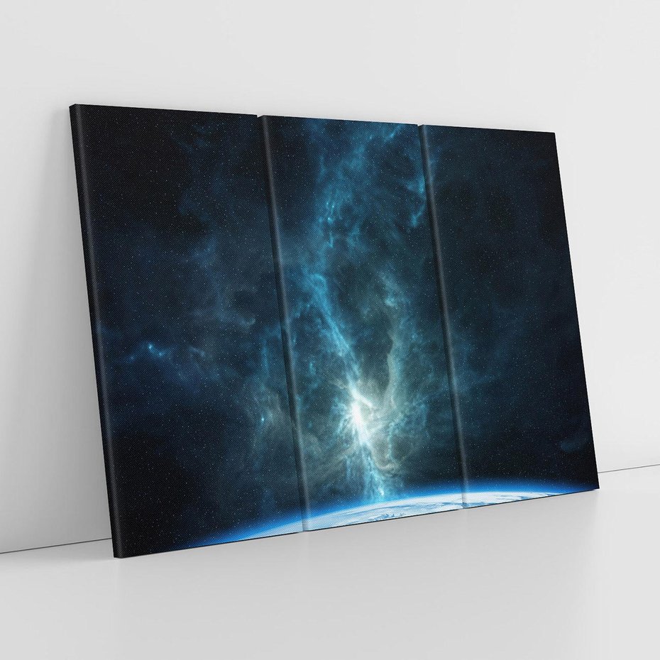 Obraz na płótnie 120x80 - Wędrówka przez galaktyki - ziemia, kosmos