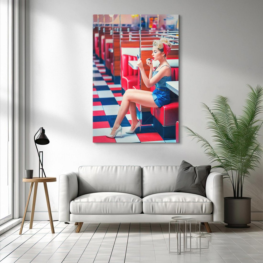 Obraz na płótnie 50x70 - Ikoniczna Uroda - retro, Marylin Monroe