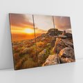Obraz na płótnie 120x80 - Skały oplątane słońcem - skały, słońce