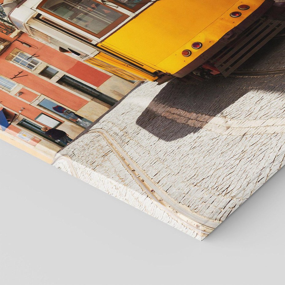 Obraz na płótnie 70x100 - Urok tramwaju w Lizbonie - Lizbona, tramwaj