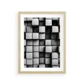 Plakat w ramie 30x40 - Geometryczne Elegancje - nowoczesny, geometryczny - rama drewno