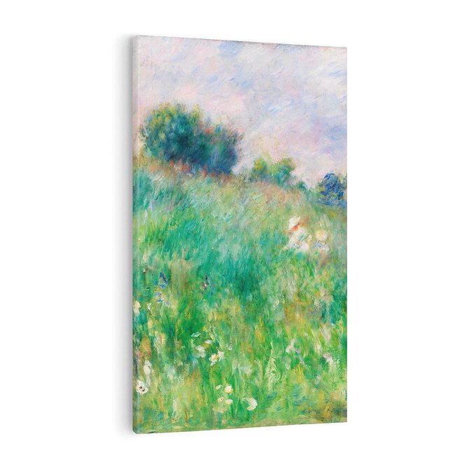 Obraz na płótnie 50x70 - "Łąka (La Prairie)" (1880) Pierre-Auguste Renoir - Reprodukcja - reprodukcja, obraz na płótnie