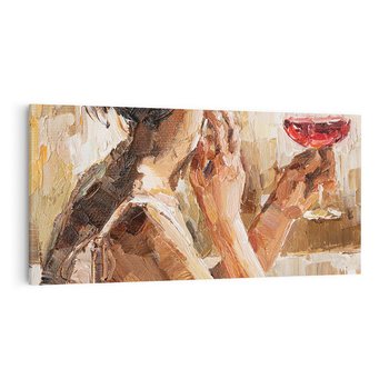 Obraz na płótnie 120x60 - Wibracje - portret, kobieta