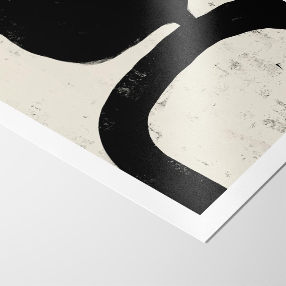 Plakat bez ramy 21x30 - Przenikające Plamy - abstrakcyjna sztuka, minimalizm