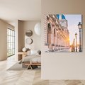 Obraz na płótnie 80x80 - Magiczne spacery - uliczka, perspektywa