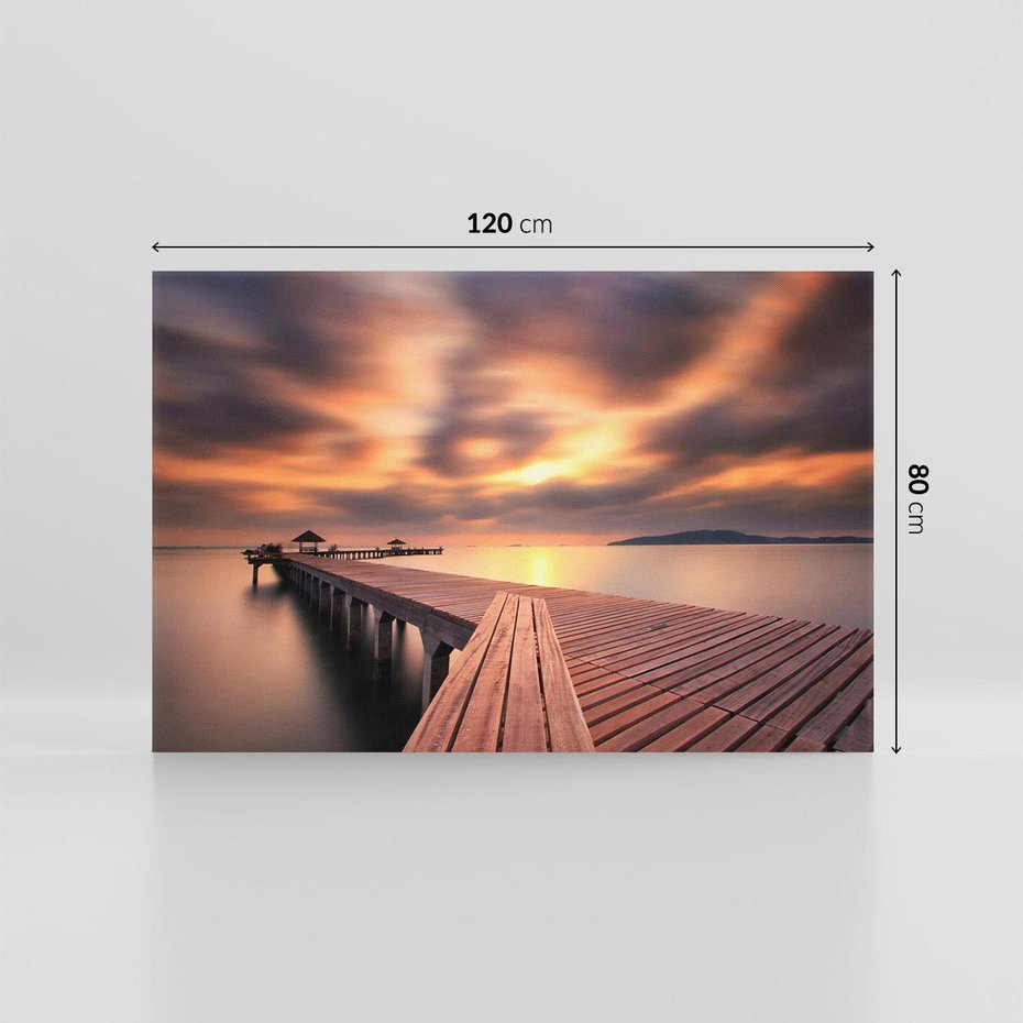 Obraz na płótnie 120x80 - Marina nad Oceanem - Tajlandia, marina