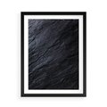 Plakat w ramie 50x70 - Kamienne tekstury w trójwymiarze - kamień, tekstura - rama czarna