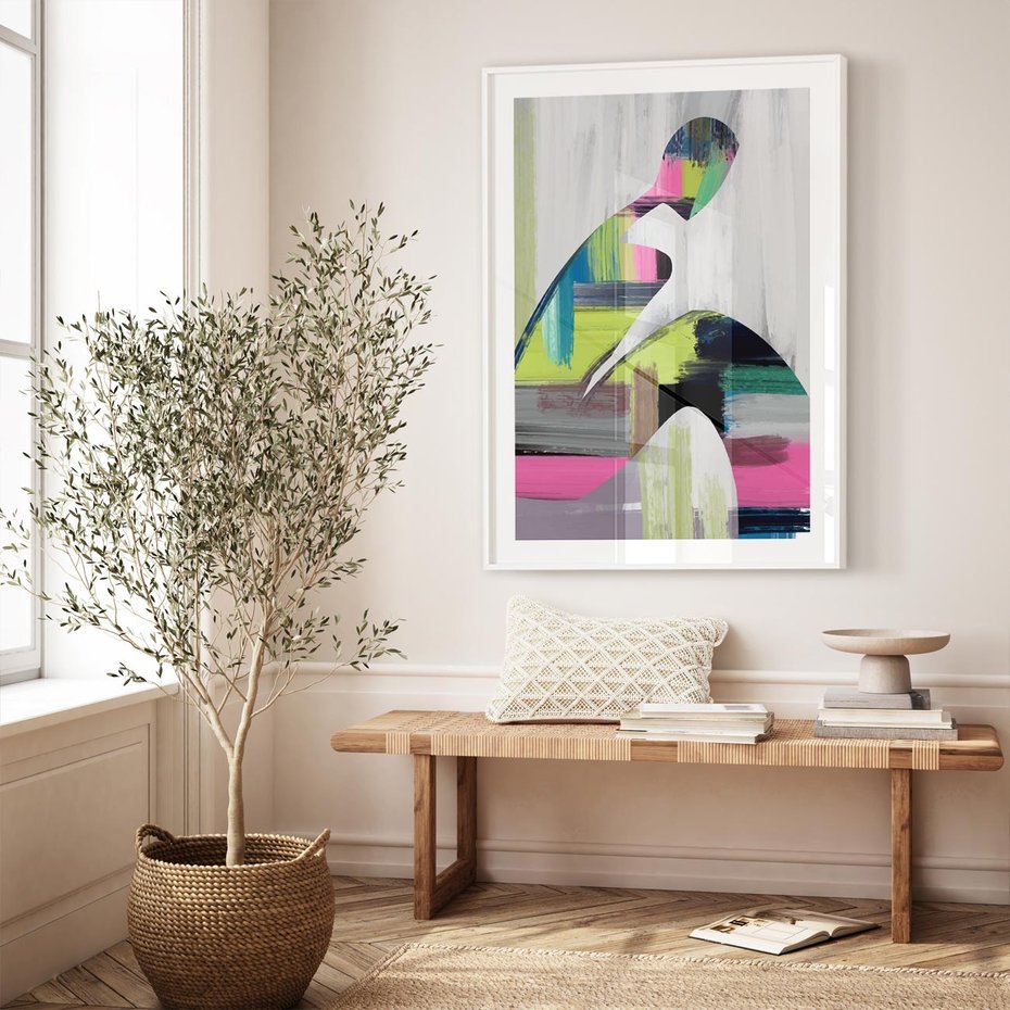 Plakat bez ramy 21x30 - Impulsy Marzeń - abstrakcyjna sztuka, nowoczesny obraz