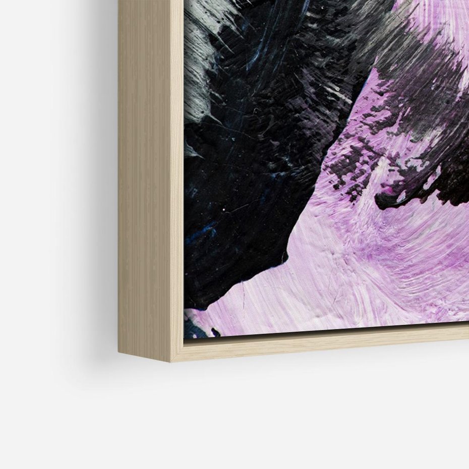 Obraz w ramie 100x70 - Kolorowy rój wyobraźni - rozlane kolorowe farby olejne, abstrakcja - rama drewno