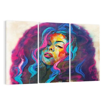 Obraz na płótnie 120x80 - Bujna Ekspresja - grafika komputerowa, przypomina obraz olejny