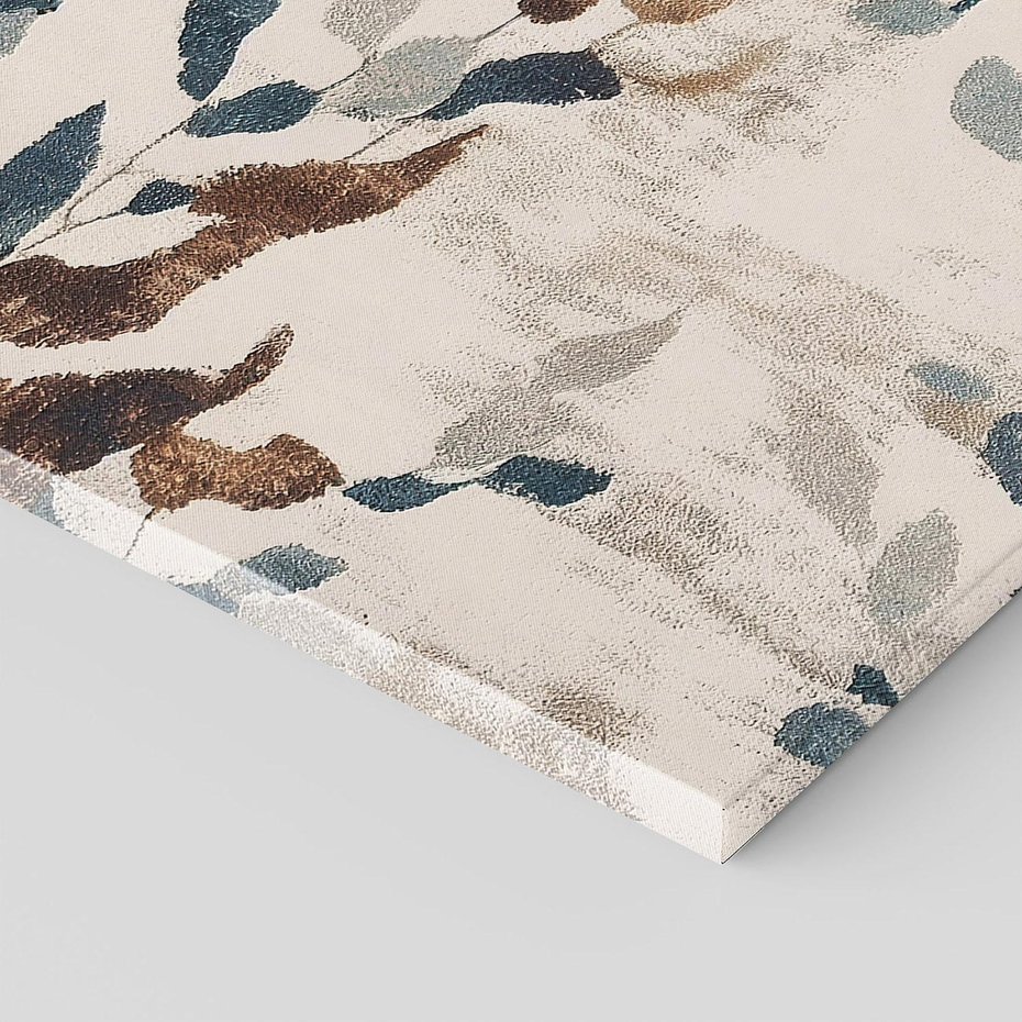 Obraz na płótnie 70x50 - Refleksje liściowych barw - abstrakcyjne kształty, przypominają liście