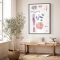 Plakat bez ramy 21x30 - Boho Widokowe Impresje - abstrakcyjny palakt, akwarelowe plamy