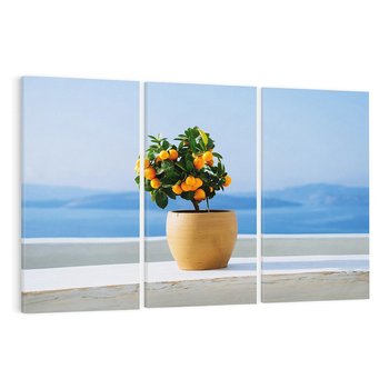 Obraz na płótnie 120x80 - Uroki Santorini - Santorini, Grecja