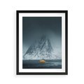Plakat w ramie 40x50 - Skandynawski pejzaż - skadynawski, pejzaż - rama czarna