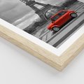 Plakat w ramie 40x50 - Paryż z wieżą Eiffla w tle - Paryż, Eiffla - rama drewno